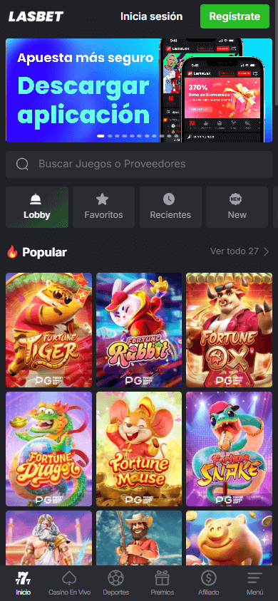 Lasbet Casino Desktop screenshot